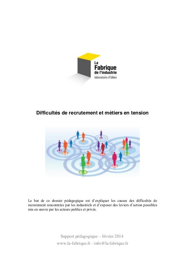 Difficultés de recrutement et métiers en tension

Le but de ce dossier pédagogique est d’expliquer les causes des difficul...