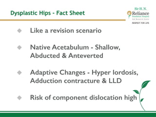 Difficult primary hip replacement - Step by Step Guide for THR | PDF