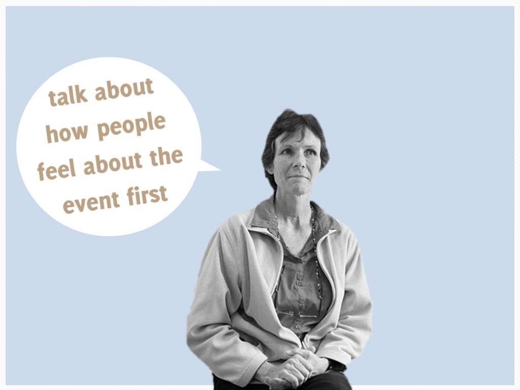 Talk about how people feel