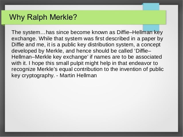 Diffie_Hellman-Merkle Key ExchangeDiffie_Hellman-Merkle Key Exchange