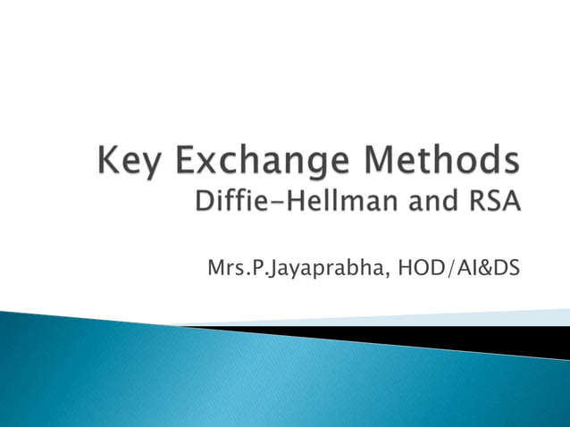 Cryptography-Diffie Hellman Key Exchange Algorithm.pptx