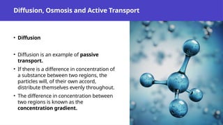 DIFFUSION AND OSMOSIS- MOVEMENT OF SUBSTANCES | PPTX
