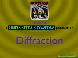 presents
a                  production



    Diffraction
           1        Background Image: PHET
 