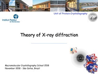 Unit of Protein Crystallography
Theory of X-ray diffraction
PXF
Macromolecular Crystallography School 2018
November 2018 - Sāo Carlos, Brazil
 