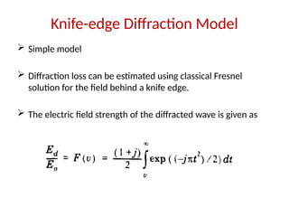 wireless communication systems - diffraction model | PPTX