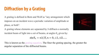 Diffraction-Fraunhofer Diffraction | PPTX