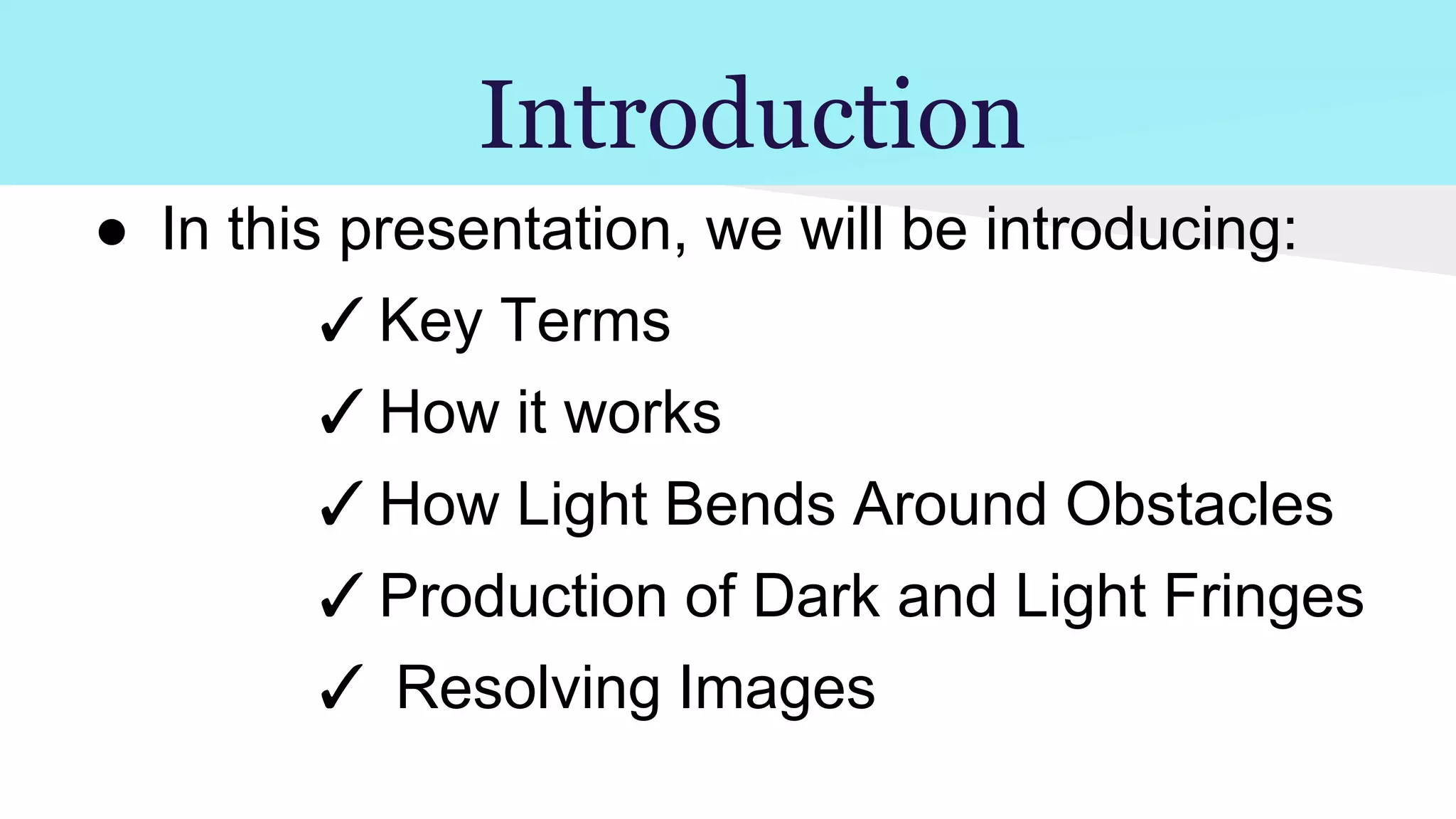 Diffraction of light | PPTX