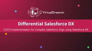 Differential Salesforce DX
CI/CD Implementation for Complex Salesforce Orgs using Salesforce DX
 