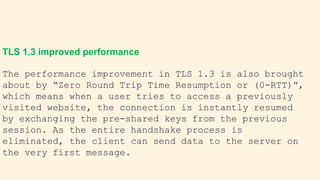 Difference between TLS 1.2 vs TLS 1.3 and tutorial of TLS2 and TLS2 ...