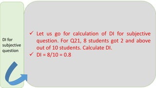 Diffuculty index | PDF