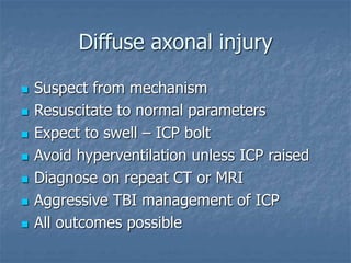 Diffuse Axonal Injury Mechanism