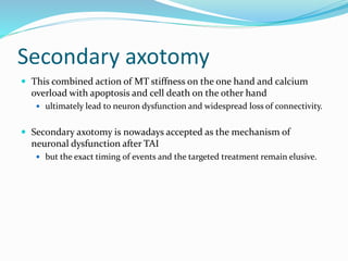 Axotomy Diffuse axonal injury | PPTX
