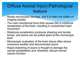Diffuse Axonal Injury Mechanism