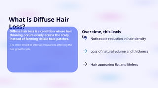 Diffuse Cause Diffuse Hair Loss Causes, Signs & Treatment | Dr. Mayank Singh.pptx