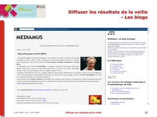 Diffuser les résultats de la veille - Les blogs 