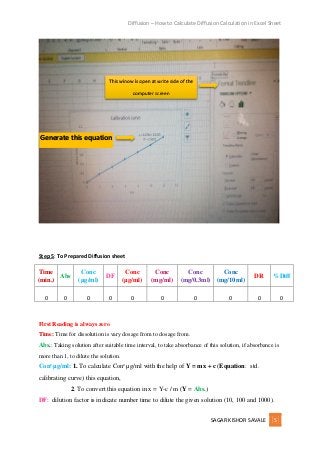 Diffusin How To Calculate Diffusion Calculation In Excel Sheet