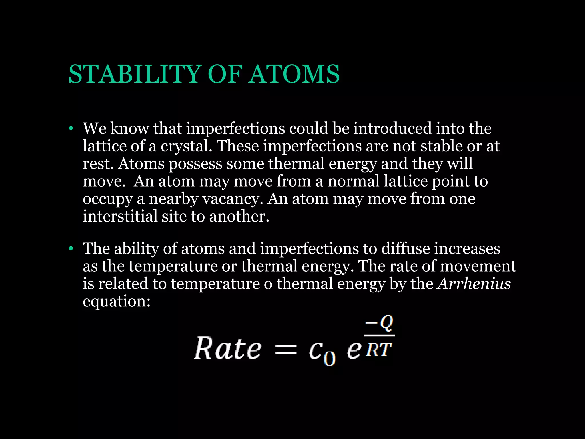 Diffusion in Materials | PPSX