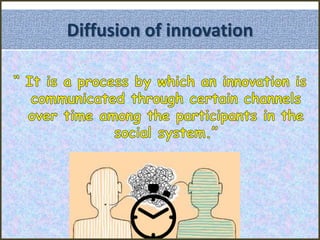 Diffusion of innovation
 