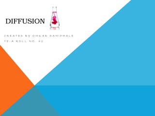 Diffusion ppt presented by omkar abcdef | PPTX