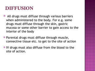 diffusion and related laws, pharmaceutics.ppt