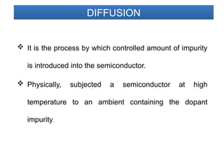 Comprehensive Overview of Diffusion Processes in VLSI Technology and ...