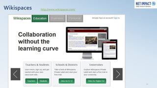 Wikispaces   http://www.wikispaces.com/




                                          11
 