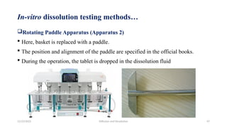 Paddle Dissolution Method Diffusion and Dissolution (2).pptxvghggvg | PPTX