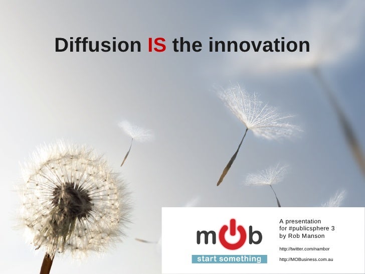 Diffusion IS the Innovation - Publicsphere3