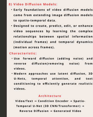 Diffusion Models in Generative AI: An Overview of Architectures and ...
