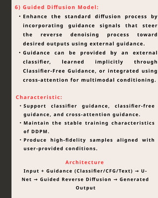 Diffusion Models in Generative AI: An Overview of Architectures and ...