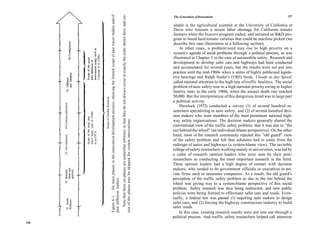 Note that these six phases are somewhat arbitrary in that they do not always occur in exactly the order shown here, and cer-
                                                                                                                                Figure 4 - 1 . Six main phases in the innovation development process, showing the limited scope of past tracer studies and of
                                                                                                                                                                                                                                                                                                                                                                                                   The Generation of Innovations                                            137


                                                                                                                                                                                                                                                                                                                                                                                                    ample is the agricultural scientist at the University of California at
                                                                                                                                                                                                                                                                                                                                                                                                    Davis who foresaw a severe labor shortage for California tomato
                                                                                                                                                                                                                                                                                                                                                                                                    farmers when the bracero program ended, and initiated an R&D pro-
                                                                                                                                                                                                                                                                                                                                                                                                   gram to breed hard tomato varieties that could be machine picked (we




                             #6. Constquences
                                                                                                                                                                                                                                                                                                                                                                                                    describe this case illustration in a following section).
                                                                                                                                                                                                                                                                                                                                                                                                        In other cases, a problem/need may rise to high priority on a
                                                                                                                                                                                                                                                                                                                                                                                                    system's agenda of social problems through a political process, as was




                                                                              Coleman et al (1966)
                                                                                                                                                                                                                                                                                                                                                                                                   illustrated in Chapter 3 in the case of automobile safety. Research and
                                                                                                                                                                                                                                                                                                                                                                                                   development to develop safer cars and highways had been conducted
                                                                                                                                                                                                                                                                                                                                                                                                   and accumulated for several years, but the results were not put into
                   and Adoption
                                                                                                                                                                                                                                                                                                                                                                                                   practice until the mid-1960s when a series of highly publicized legisla-
                                                                                                                                                                                                                                                                                                                                                                                                   tive hearings and Ralph Nader's (1965) book, Unsafe at Any Speed,
               #5. Diffusion



                                                                                                                                                                                                                                                                                                                                                                                                   called national attention to the high rate of traffic fatalities. The social
                                                                                                                                                                                                                                                                                                                                                                                                   problem of auto safety rose to a high national priority owing to higher
                                                                                                                                                                                                                                                                                                                                                                                                   fatality rates in the early 1960s, when the annual death rate reached
                                                                                                                                                                                                                                                                                                                                                                                                   50,000. But the interpretation of this dangerous trend was in large part

                                                                                                     Scope of Needed Research
                                                                                                                                                                                                                                                                                                                                                                                                   a political activity.
      #4.Commercialization




                                                                                                                                                                                                                                                                                                                                                                                                       Havelock (1972) conducted a survey (1) of several hundred re-
                                                                                                                                                                                                                                                                                                                                                                                                   searchers specializing in auto safety, and (2) of several hundred deci-
                                                tracer study, such as Globe




                                                                                                                                                                                                                                                                                                                                                                                                   sion makers who were members of the most prominent national high-
                                                Scope of the usual past




                                                                                                                                                                                                                                                                tain of the phases may be skipped for certain innovations.
                                                                                                                                                                                                                                                                                                                                                                                                   way safety organizations. The decision makers generally shared the
                                                                                                                                                                                                                                                                                                                                                                                                   conventional view of the traffic safety problem: that it was due to ''the
                                                                                                                                                                                                                                                                                                                                                                                                   nut behind the wheel" (an individual-blame perspective). On the other
                                                el al (1973)




                                                                                                                                                                                                                                                                                                                                                                                                   hand, most of the research community rejected this "old guard" view
      #3. Development




                                                                                                                                                                                                                                                                                                                                                                                                   of the safety problem and felt that solutions had to come from the
                                                                                                                                                                                                                                                                                                                                                                                                   redesign of autos and highways (a system-blame view). The invisible
                                                                                                                                                                                                                                                                                                                                                                                                   college of safety researchers working mainly in universities, was led by
                                                                                                                                                                                                                                                                                                                                                                                                   a cadre of research opinion leaders who were seen by their peer-
                                                                                                                                                                                                                                                                                                                                                                                                   researchers as conducting the most important research in the field.
                                                                                                                                                                                                                                                                                                                                                                                                   These opinion leaders had a high degree of contact with decision
                                                                                                                                                                                                                                                                                                                                                                                                   makers, who tended to be government officials or executives in pri-
          (basic and
      #2. Research

          applied)




                                                                                                                                                                                                                                                                                                                                                                                                   vate firms such as insurance companies. As a result, the old guard's
                                                                                                                                                                                                                                                                                                                                                                                                   perception of the traffic safety problem as due to the nut behind the
                                                                                                                                past diffusion studies.




                                                                                                                                                                                                                                                                                                                                                                                                   wheel was giving way to a system-blame perspective of this social
                                                                                                                                                                                                                                                                                                                                                                                                   problem. Safety research was thus being redirected, and new public
                                                                                                                                                                                                                                                                                                                                                                                                   policies were being formed to effectuate safer cars and roads. Even-
                                                                                                                                                                                                                                                                                                                                                                                                   tually, a federal law was passed (1) requiring auto makers to design
              #1 Needs/
              Problems




                                                                                                                                                                                                                                                                                                                                                                                                   safer cars, and (2) forcing the highway construction industry to build
                                                                                                                                                                                                                                                                                                                                                                                                   safer roads.
                                                                                                                                                                                                                                                                                                                                                                                                       In this case, existing research results were put into use through a
                                                                                                                                                                                                                                                                                                                                                                                                   political process. And traffic safety researchers helped call attention
136
 