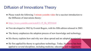 Rogers' Diffusion of Innovations Theory ppt | PPTX