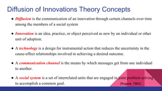 Rogers' Diffusion of Innovations Theory ppt | PPTX