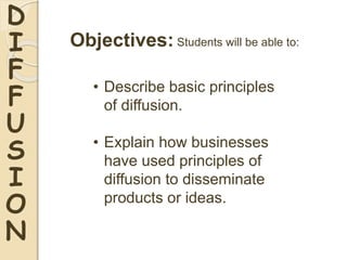 diffusion and its types | PPTX