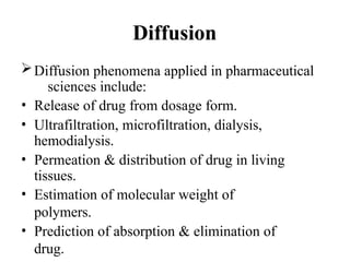 DIFFUSION PRINCIPLE IN BIOLOGICAL SYSTEM | PPTX