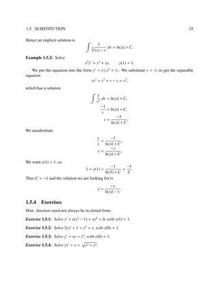 Differential Equations for Engineers | PDF