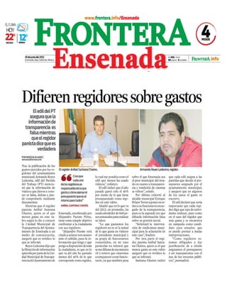 Difieren regidores en gasto