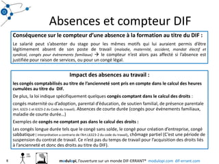 Absences et compteur DIF8modulopi, l’ouverture sur un monde DIF-ERRANT®  modulopi.com  dif-errant.com