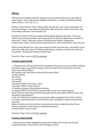 Diftong | DOCX