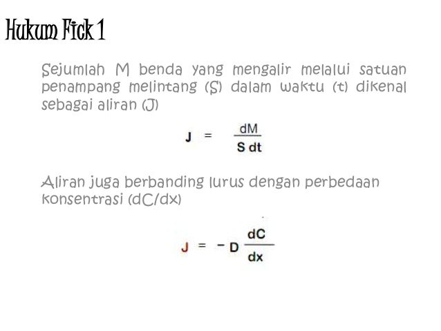 Difusi dan difusi massa tunak