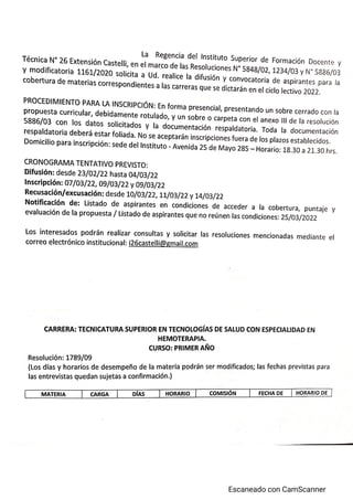 Difusión convocatoria carreras isf dy t 26 febrero 2022