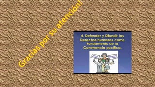 Difusión de los derechos humanos