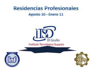 Residencias Profesionales Agosto 10 - Enero 11 