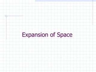 Expansion of Space 