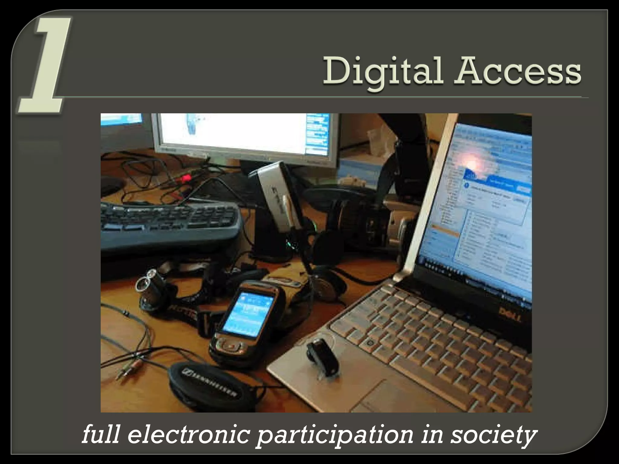 full electronic participation in society 