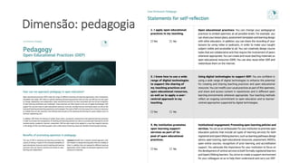 Dimensão: pedagogia
 