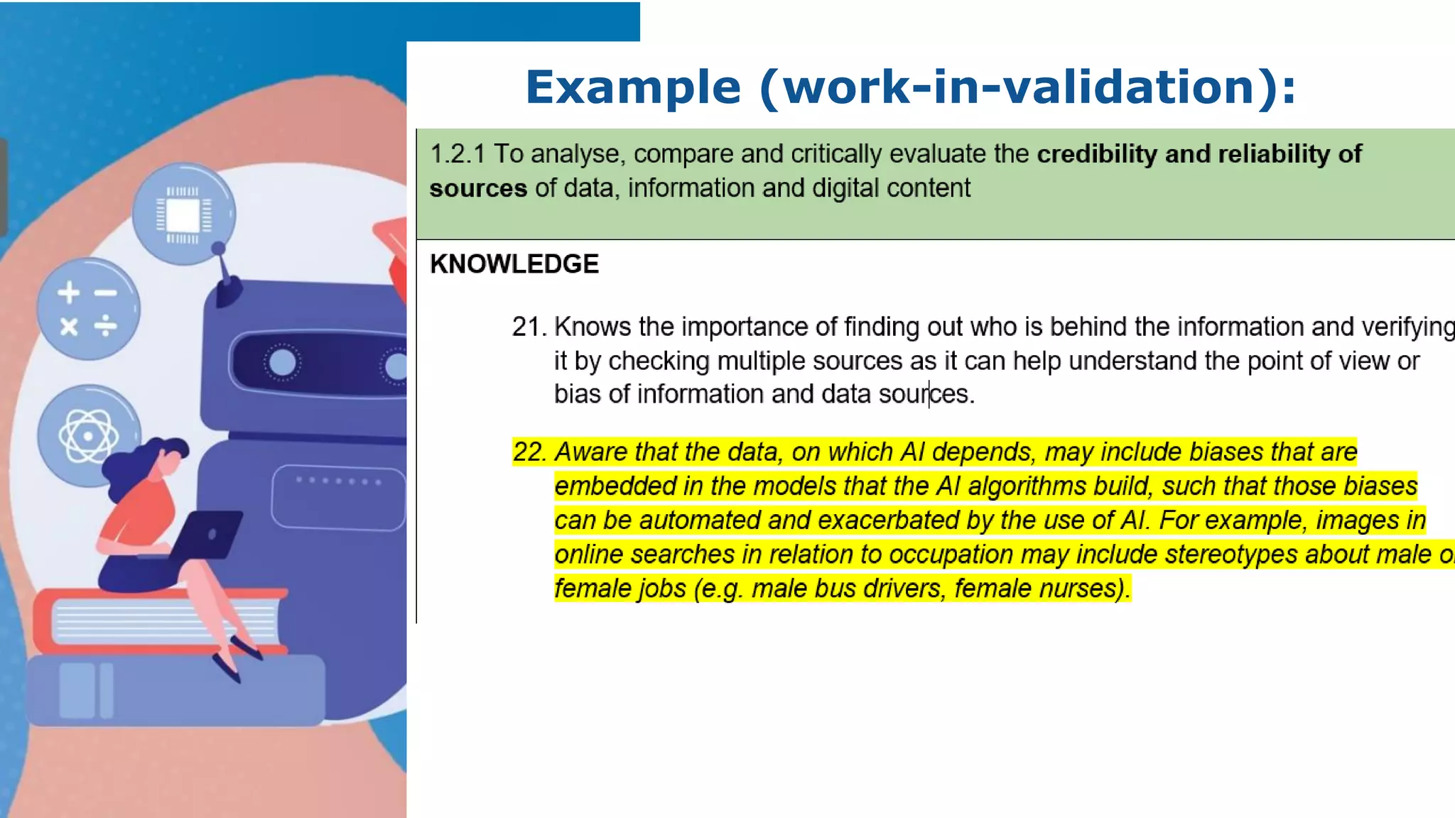 Example (work-in-validation):
 