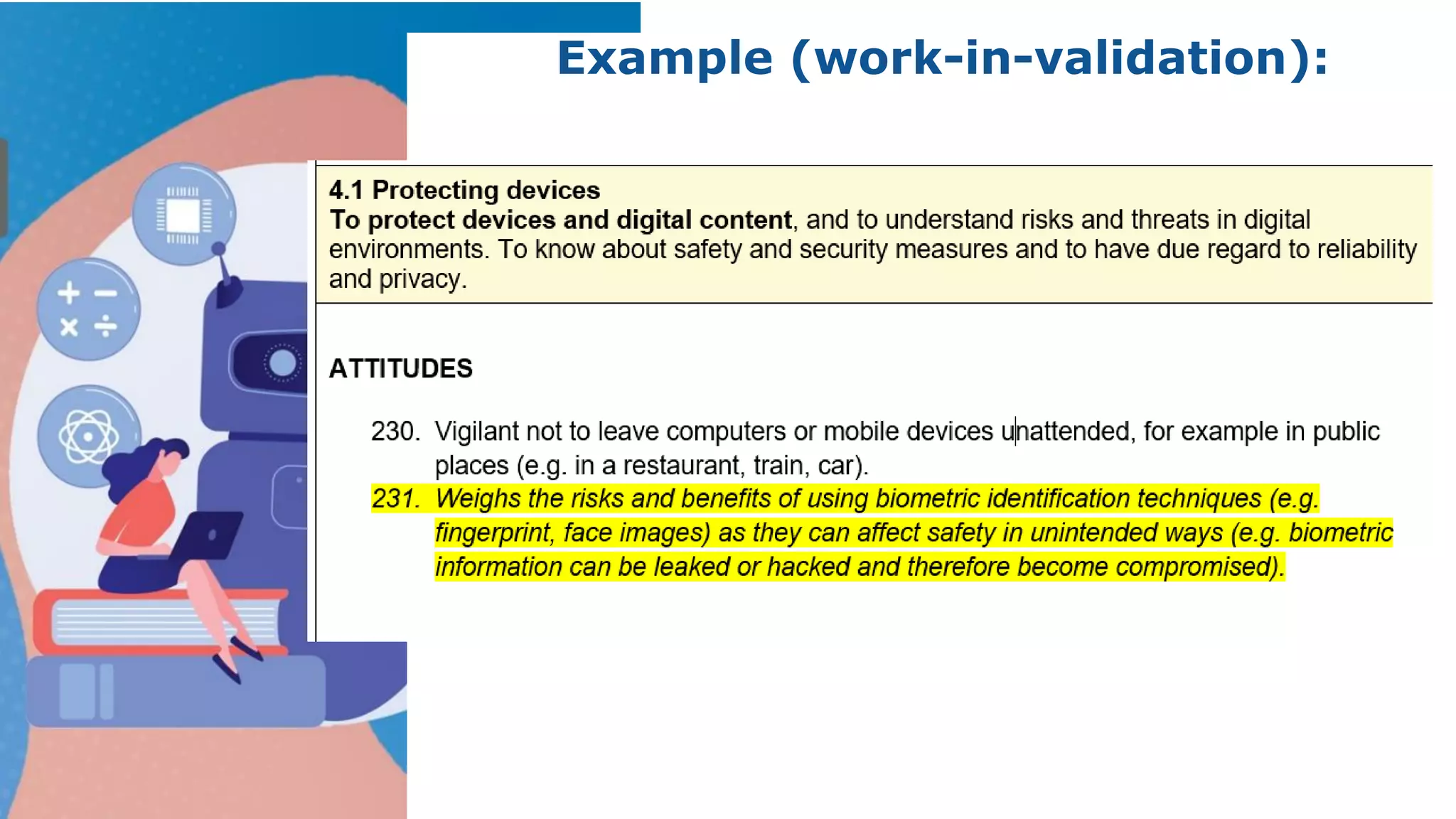 Example (work-in-validation):
 