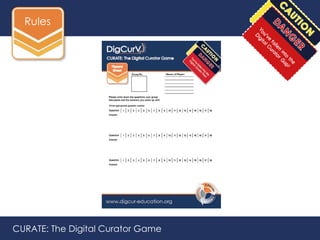 Rules




CURATE: The Digital Curator Game
 