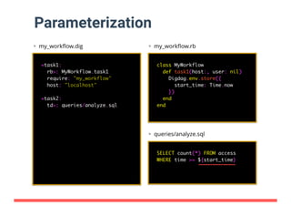 分散ワークフローエンジン『Digdag』の実装 at Tokyo RubyKaigi #11